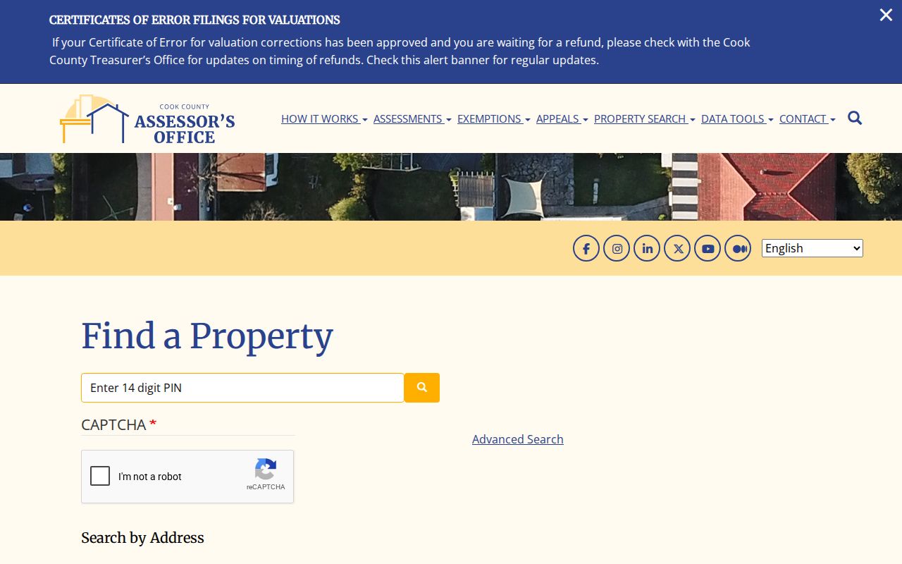 Evanston residents directory Cook County Assessor address search