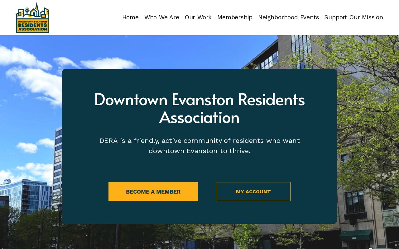 Evanston neighbors Downtown Evanston Residents Association page