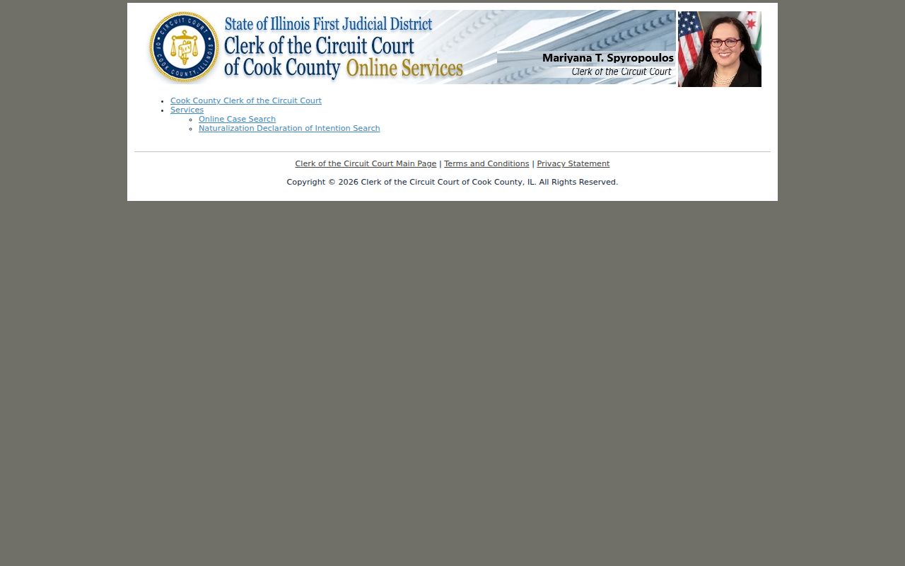 Evanston resident lookup through Cook County court services